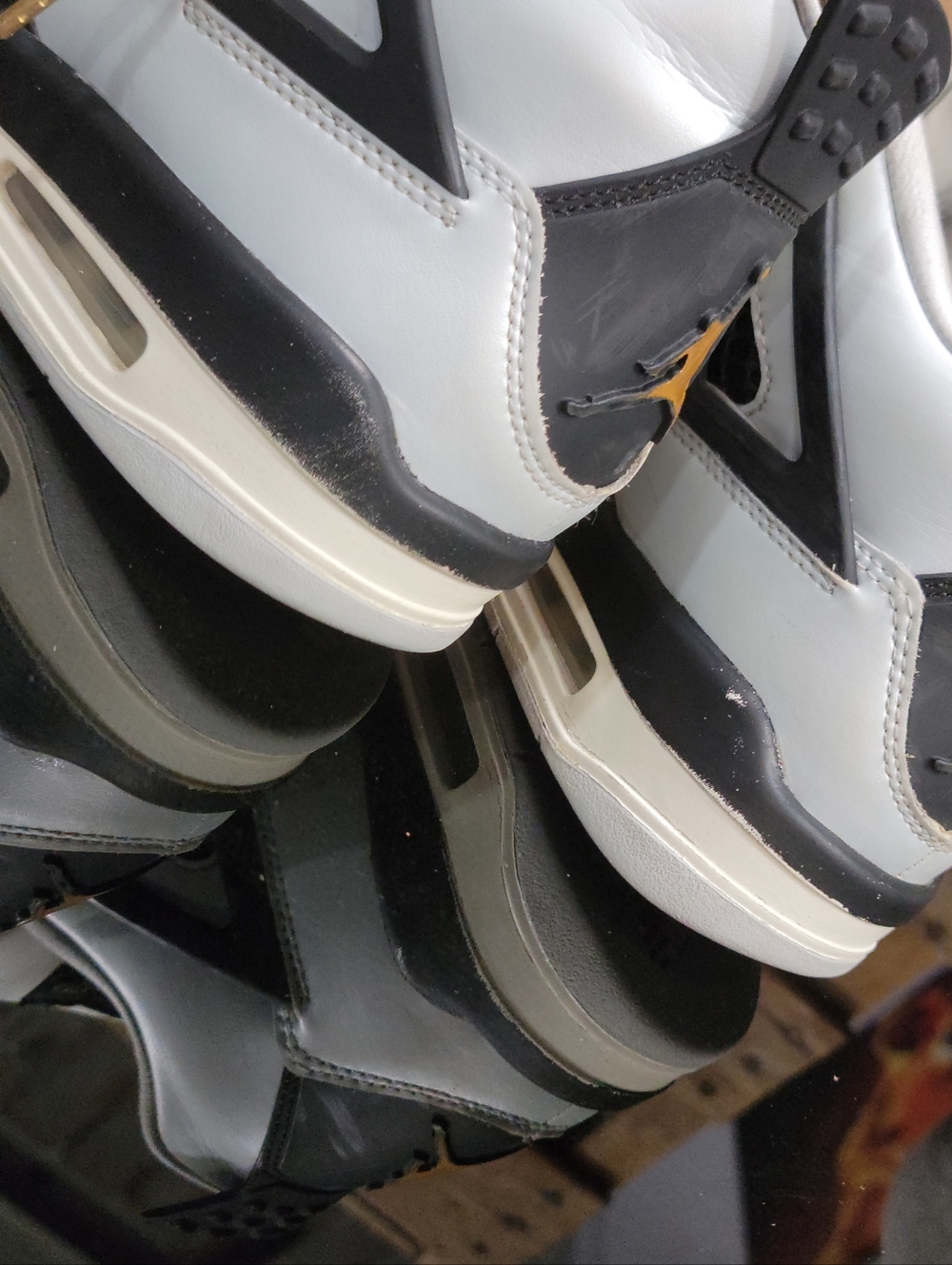 Nike Air Jordan 4 Retro "Platinum Gold" Wmns 8 Same Day Shipping - Picture 13 of 14